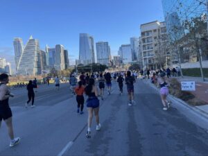 Runners in the Austin Marathon
