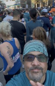 Me at the starting line of the Austin Marathon 5K