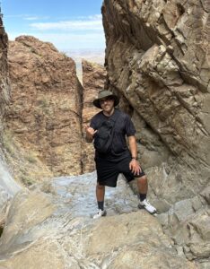 Author at the end of the Windows Trail